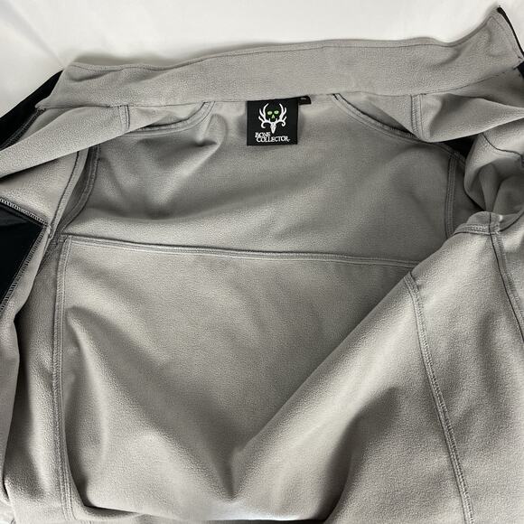 Bone Collector Black Soft Shell Jacket Mens XL Full Zip Hunting Outdoor - Picture 8 of 8